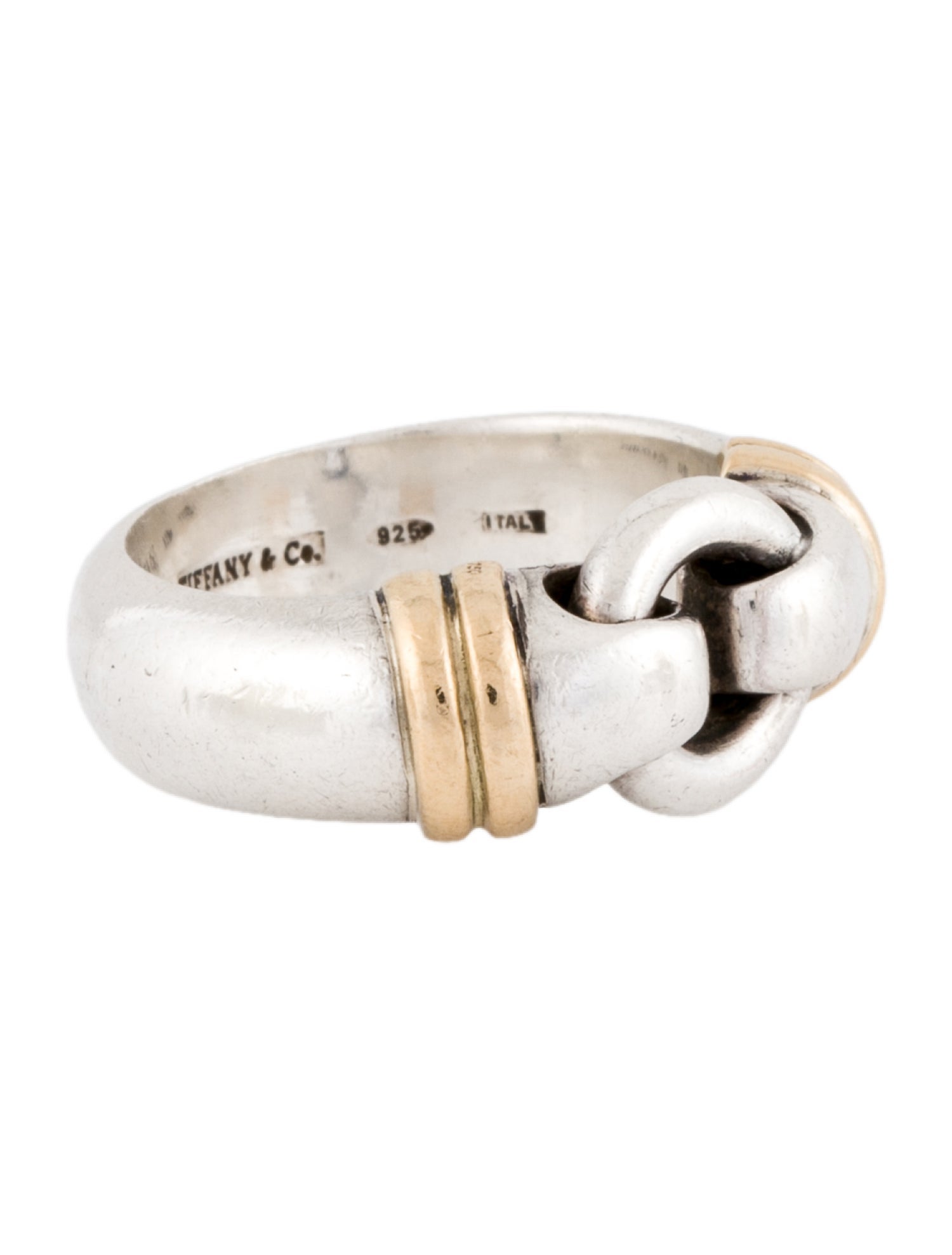 Tiffany & Co. Vintage Two-Tone Buckle Ring