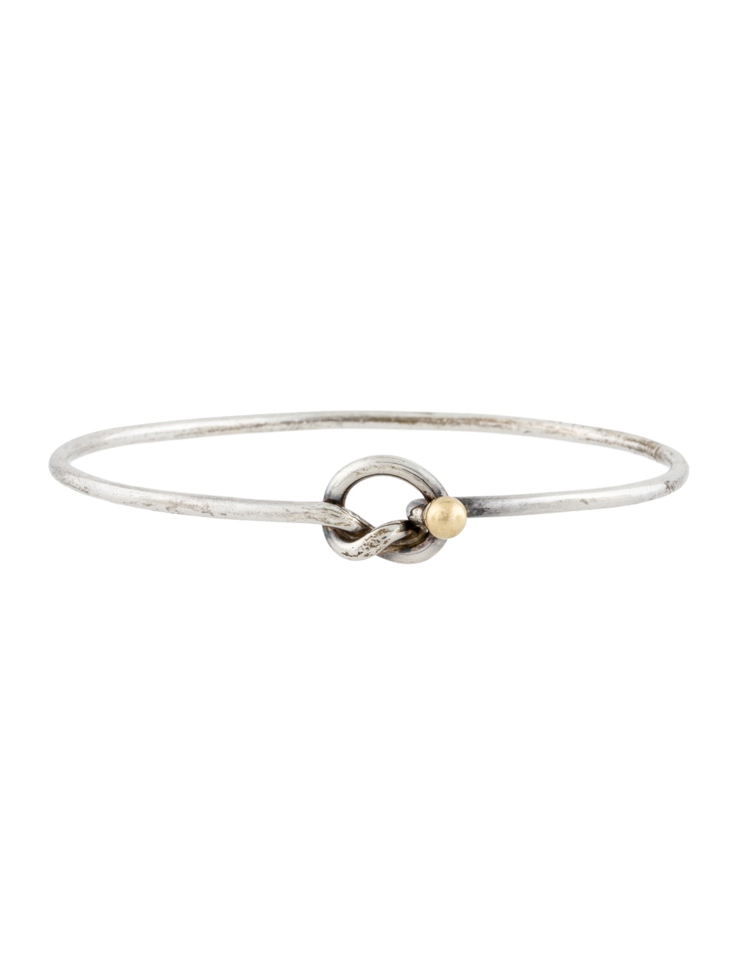 Tiffany & Co. Vintage Two-Tone Knot Hook Bracelet