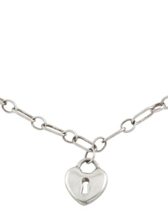 Tiffany & Co. Heart Lock Charm Bracelet