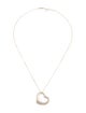 Tiffany & Co. Diamond Open Heart Pendant Necklace