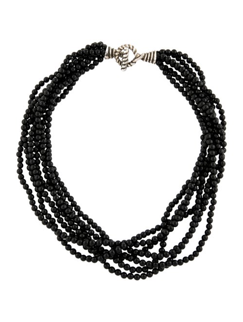 Tiffany & Co. Onyx Torsade Multistrand Necklace