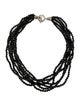 Tiffany & Co. Onyx Torsade Multistrand Necklace