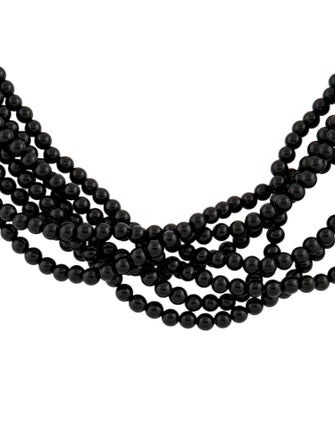 Tiffany & Co. Onyx Torsade Multistrand Necklace