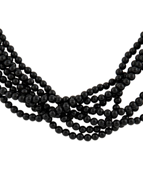 Tiffany & Co. Onyx Torsade Multistrand Necklace
