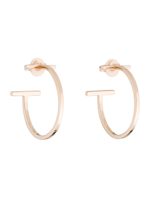 Tiffany & Co. 18K T Wire Medium Hoop Earrings