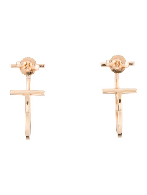 Tiffany & Co. 18K T Wire Medium Hoop Earrings