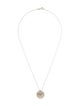 Tiffany & Co. Letter 'M' Round Pendant Necklace