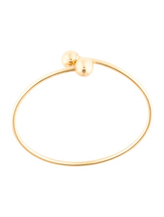 Tiffany & Co. 18K Hardwear Ball Bypass Cuff Bracelet