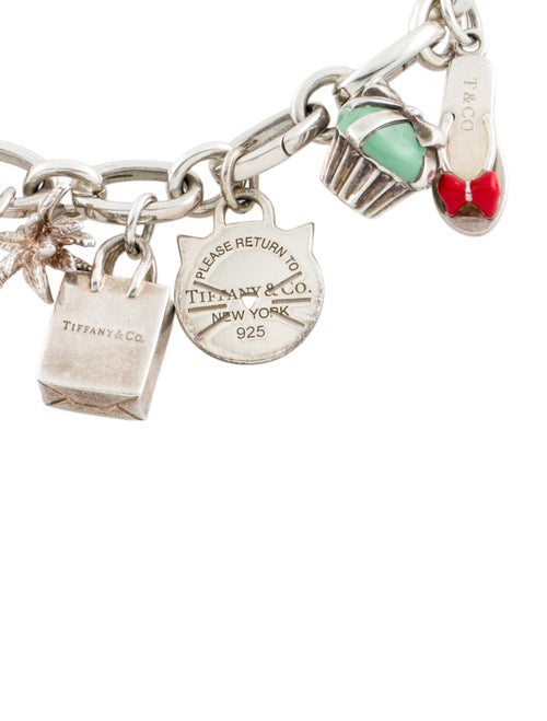 Tiffany & Co. Enamel Multi Charm Bracelet