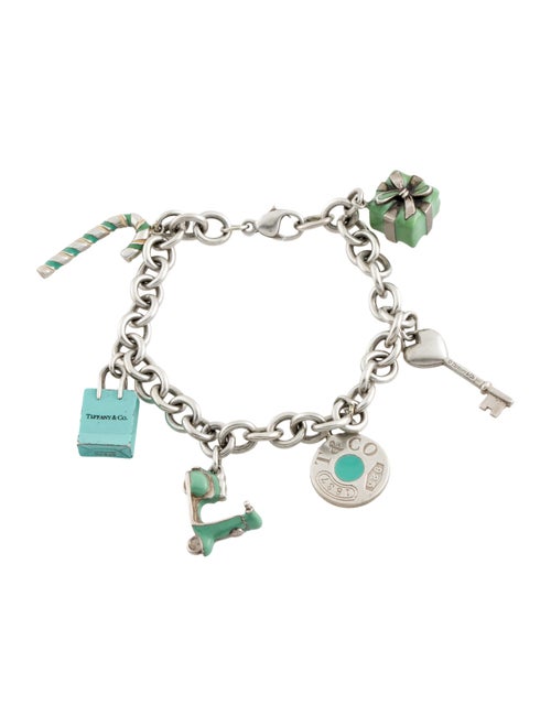 Tiffany & Co. Enamel Multi Charm Bracelet