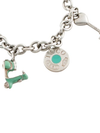Tiffany & Co. Enamel Multi Charm Bracelet