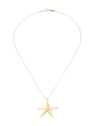 Tiffany & Co. 18K Starfish Pendant Necklace