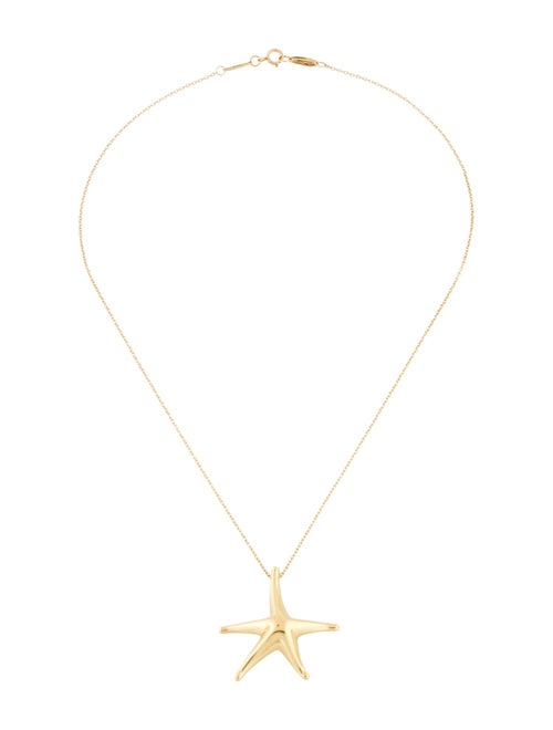 Tiffany & Co. 18K Starfish Pendant Necklace