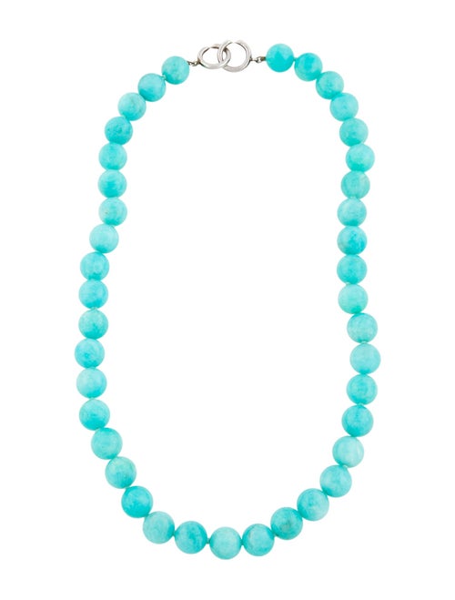 Tiffany & Co. Amazonite Bead Strand Necklace