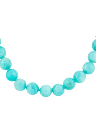 Tiffany & Co. Amazonite Bead Strand Necklace