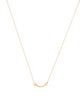 Tiffany & Co. 18K Tiffany T Mini Smile Pendant Necklace