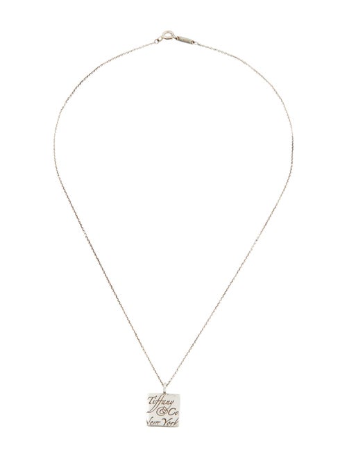 Tiffany & Co. Notes Square Pendant Necklace