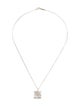Tiffany & Co. Notes Square Pendant Necklace