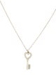 Tiffany & Co. Mini Heart Key Pendant Necklace