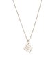 Tiffany & Co. Atlas Cube Pendant Necklace