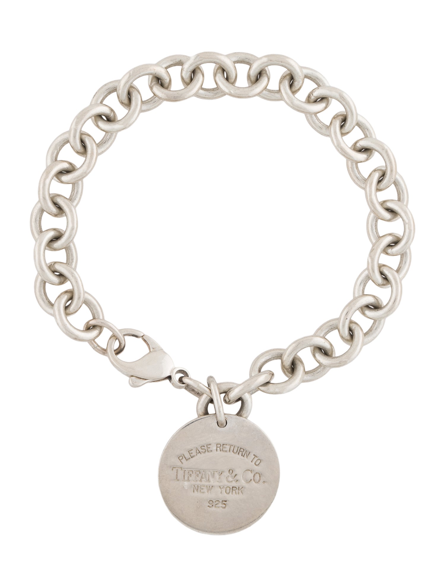 Tiffany & Co. Round Tag Charm Bracelet