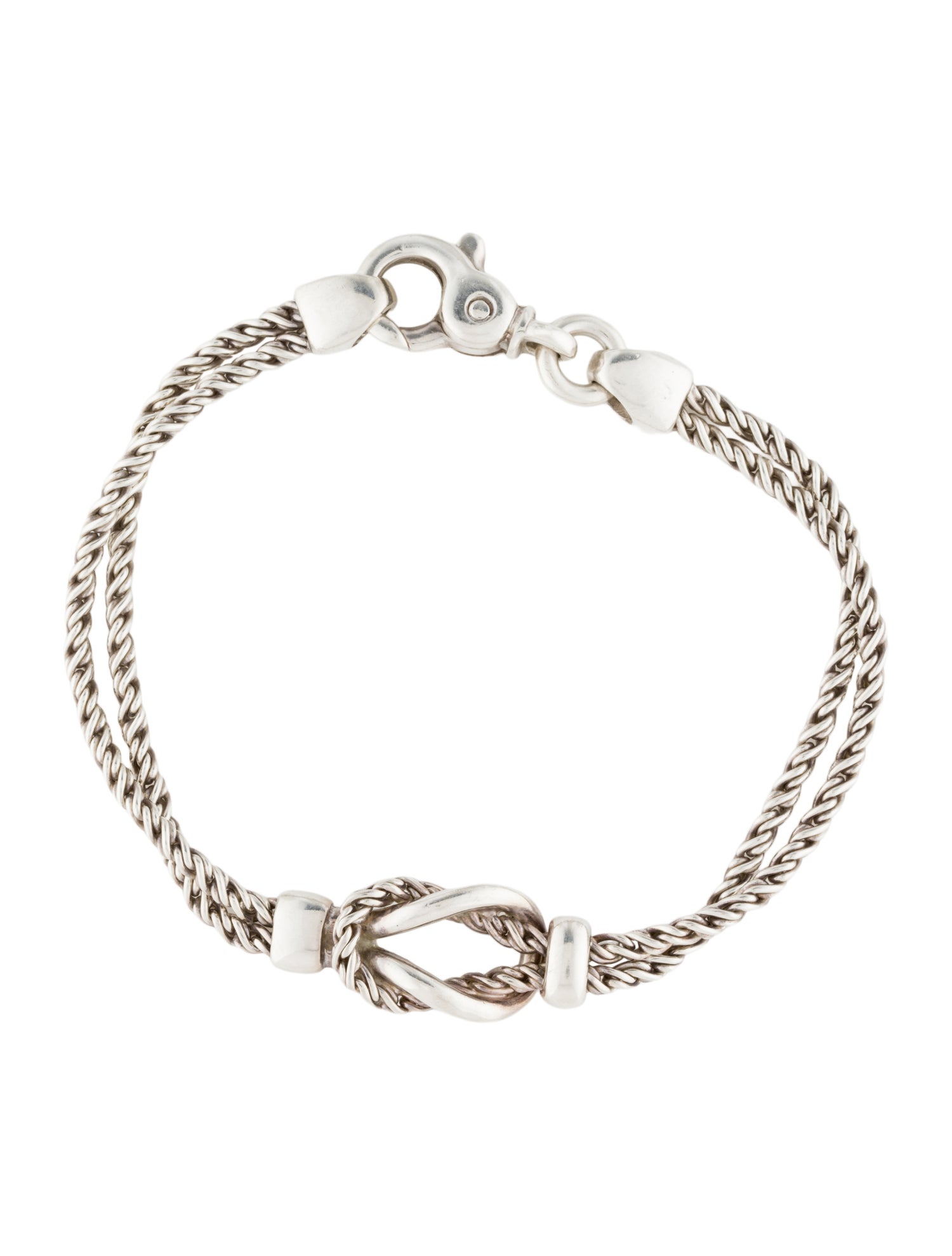 Tiffany & Co. Vintage Love Knot Double Rope Bracelet