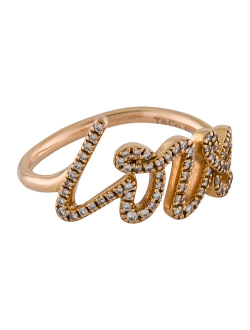 Tiffany & Co. 18K Diamond Graffiti Love Ring
