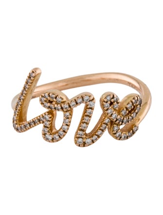 Tiffany & Co. 18K Diamond Graffiti Love Ring