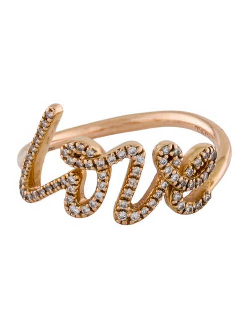 Tiffany & Co. 18K Diamond Graffiti Love Ring