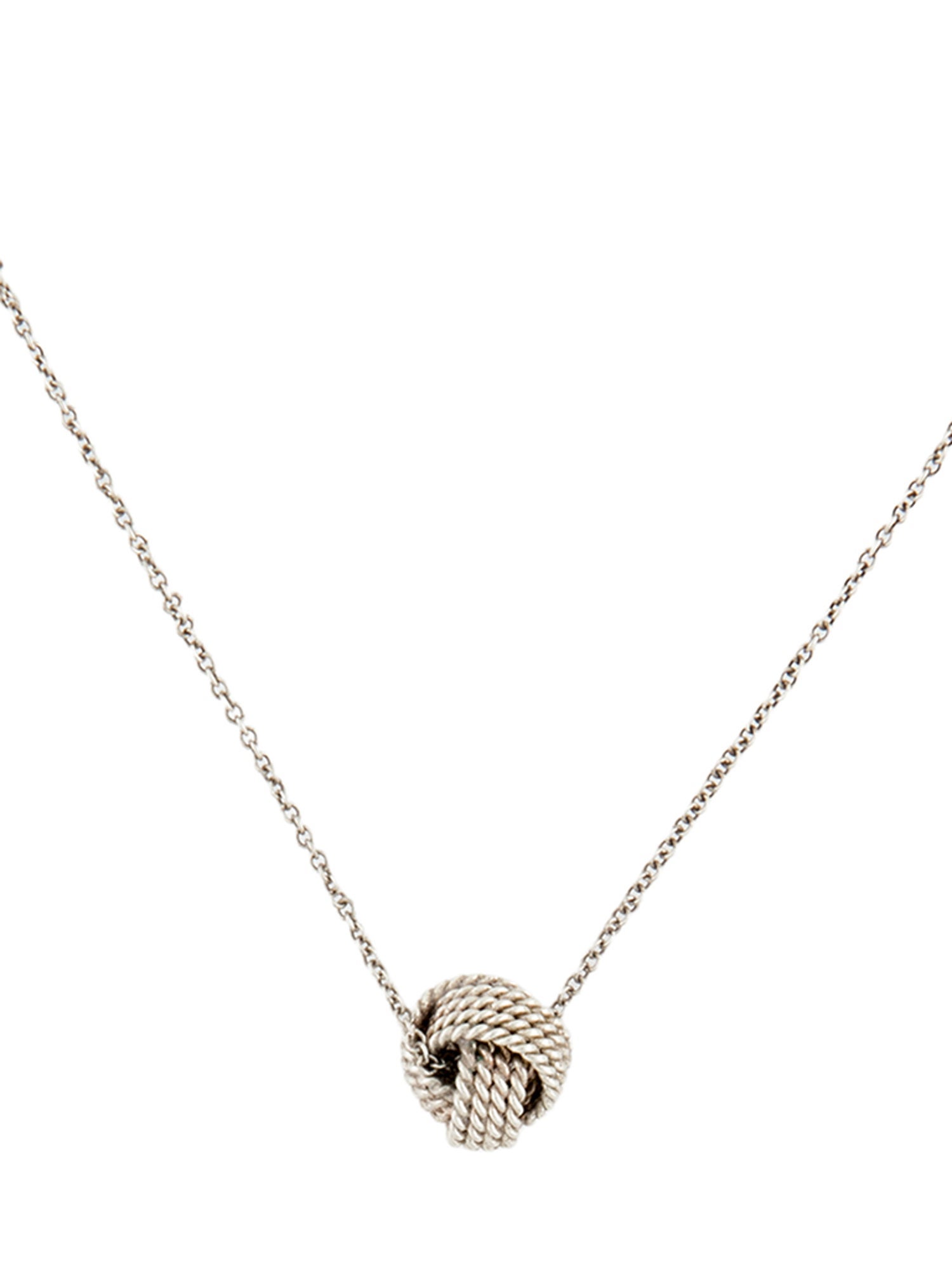 Tiffany & Co. Knot Pendant Necklace