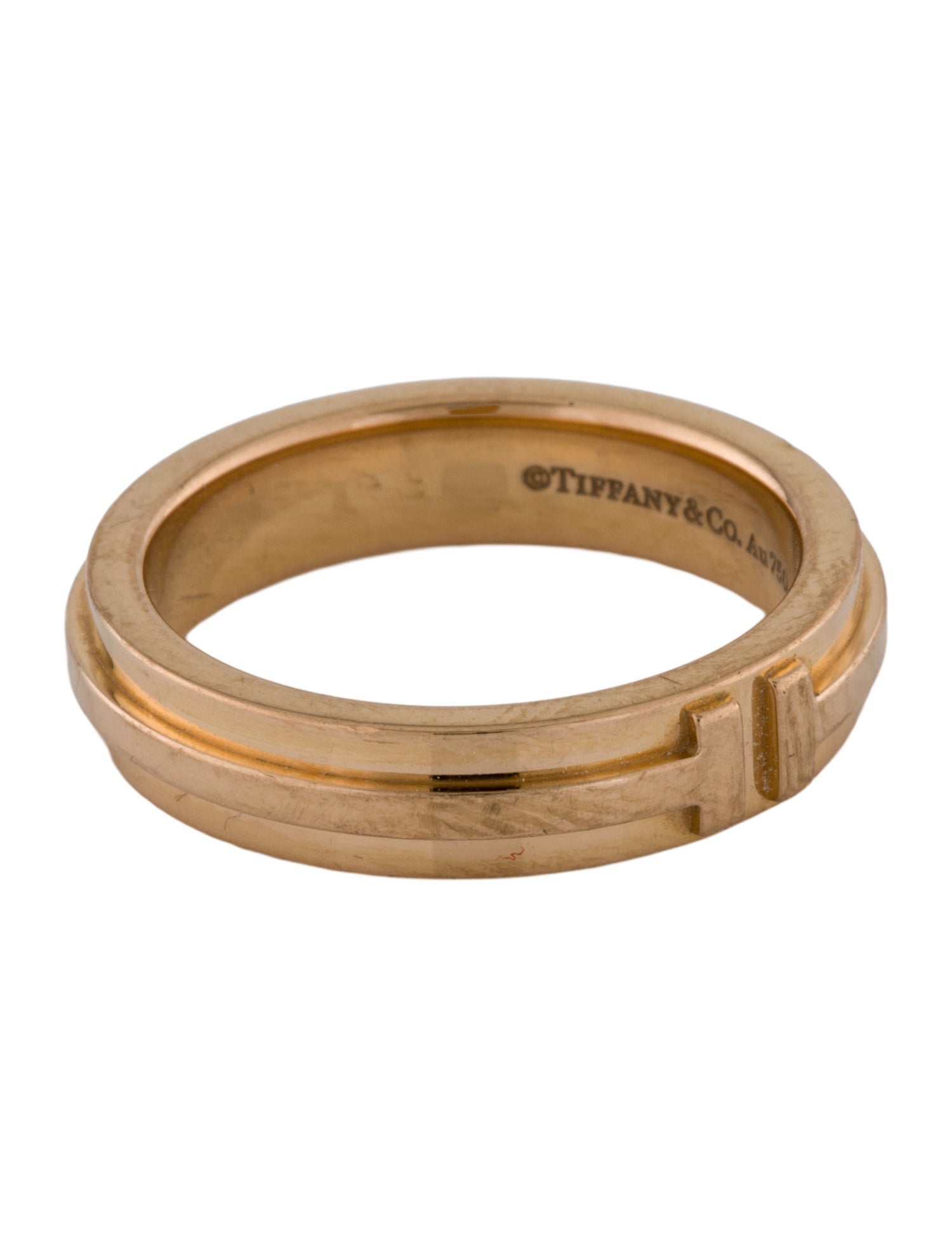 Tiffany & Co. 18K T Narrow Ring