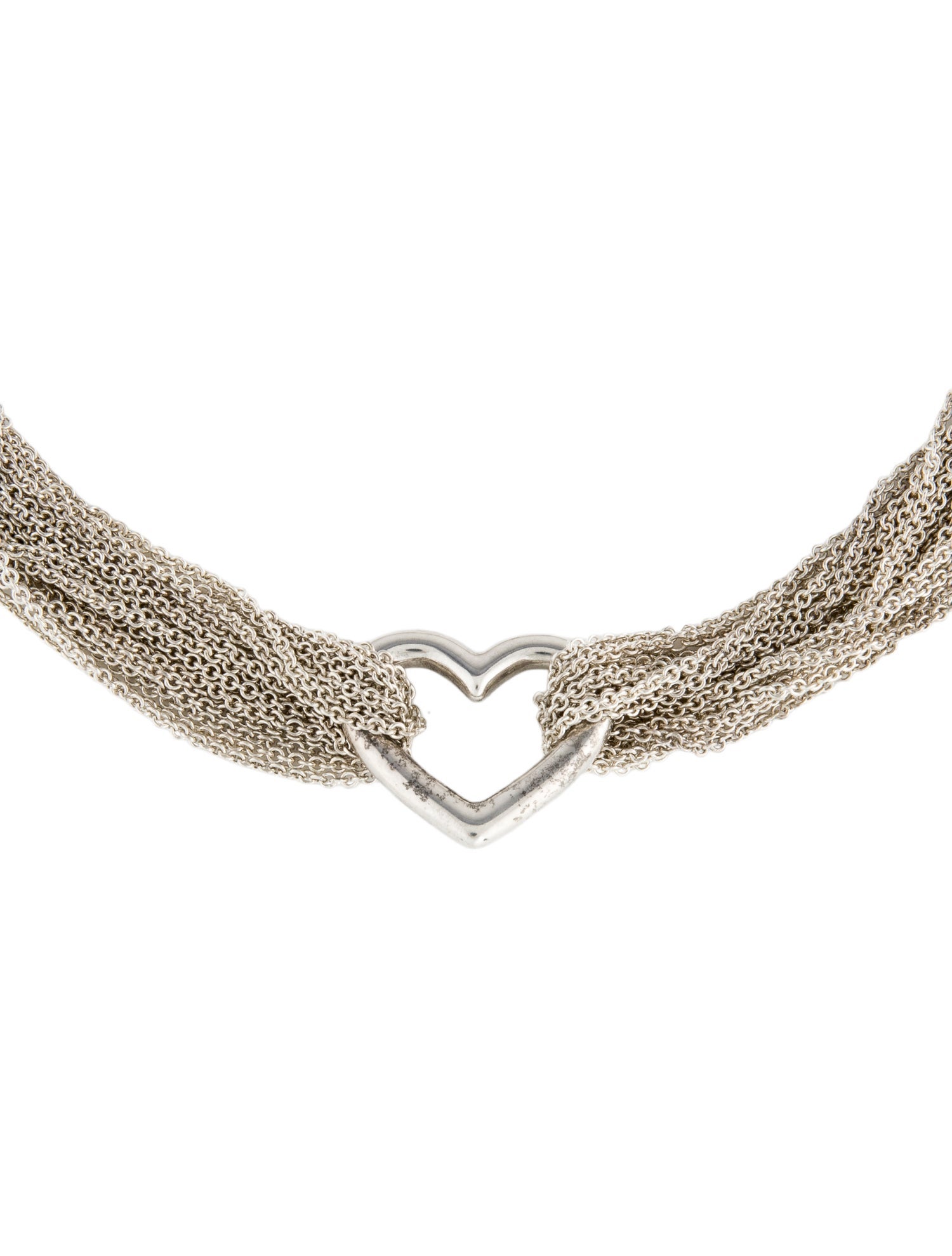 Tiffany & Co. Multistrand Heart Toggle Necklace