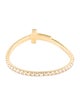Tiffany & Co. 18K Diamond T Diamond Wire Band