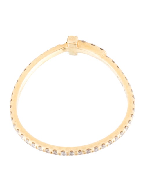 Tiffany & Co. 18K Diamond T Diamond Wire Band