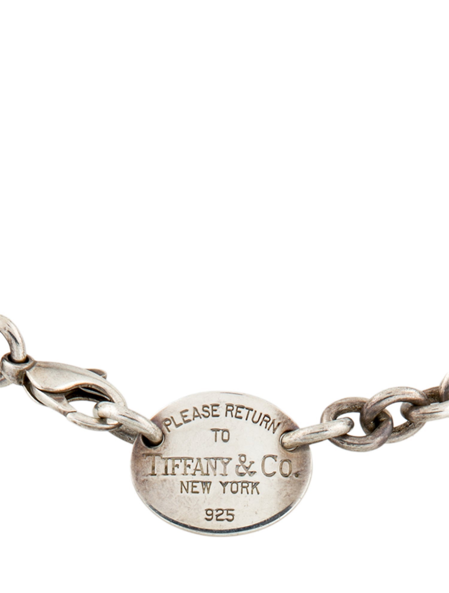 Tiffany & Co. Oval Tag Necklace