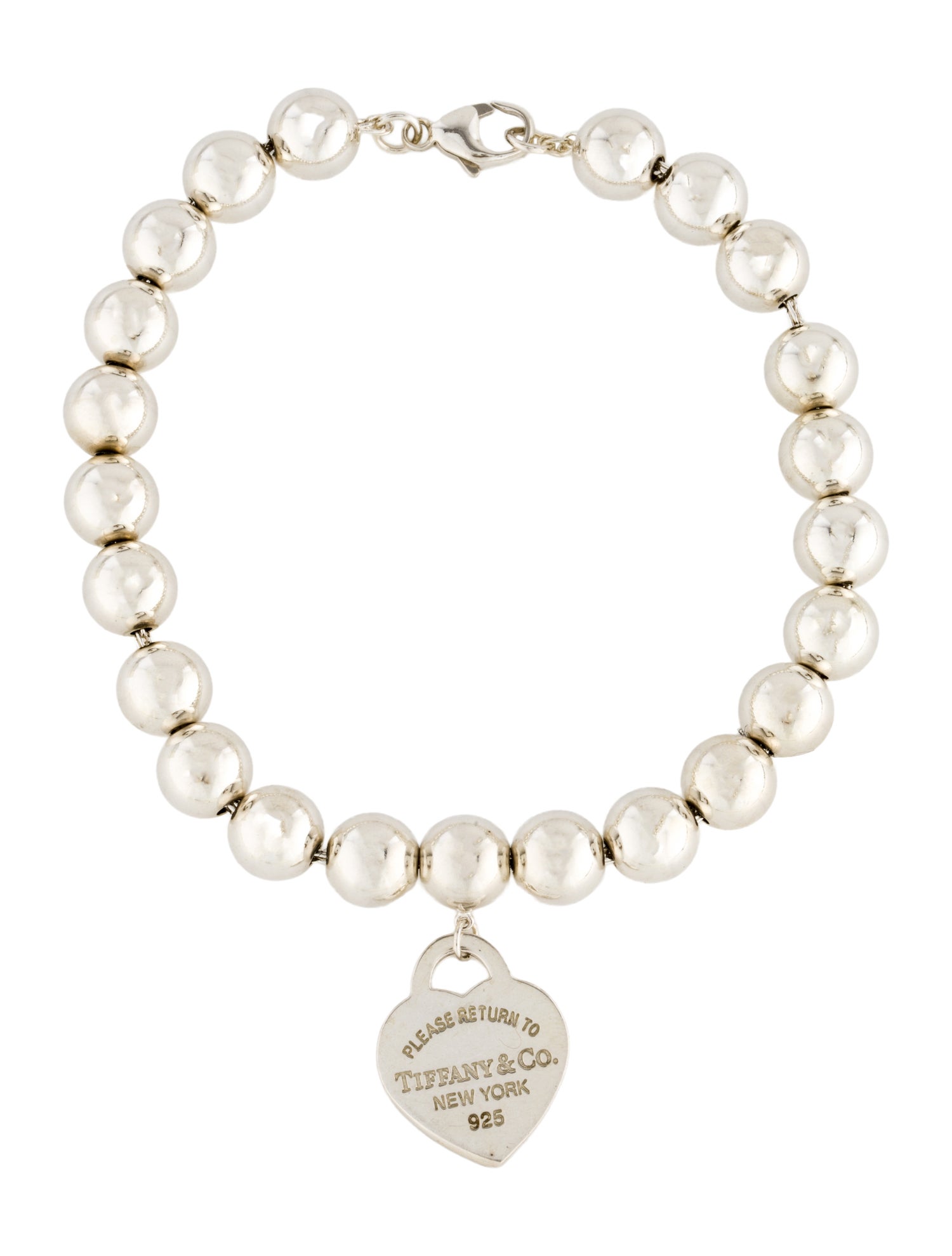 Tiffany & Co. Heart Tag Ball Bracelet