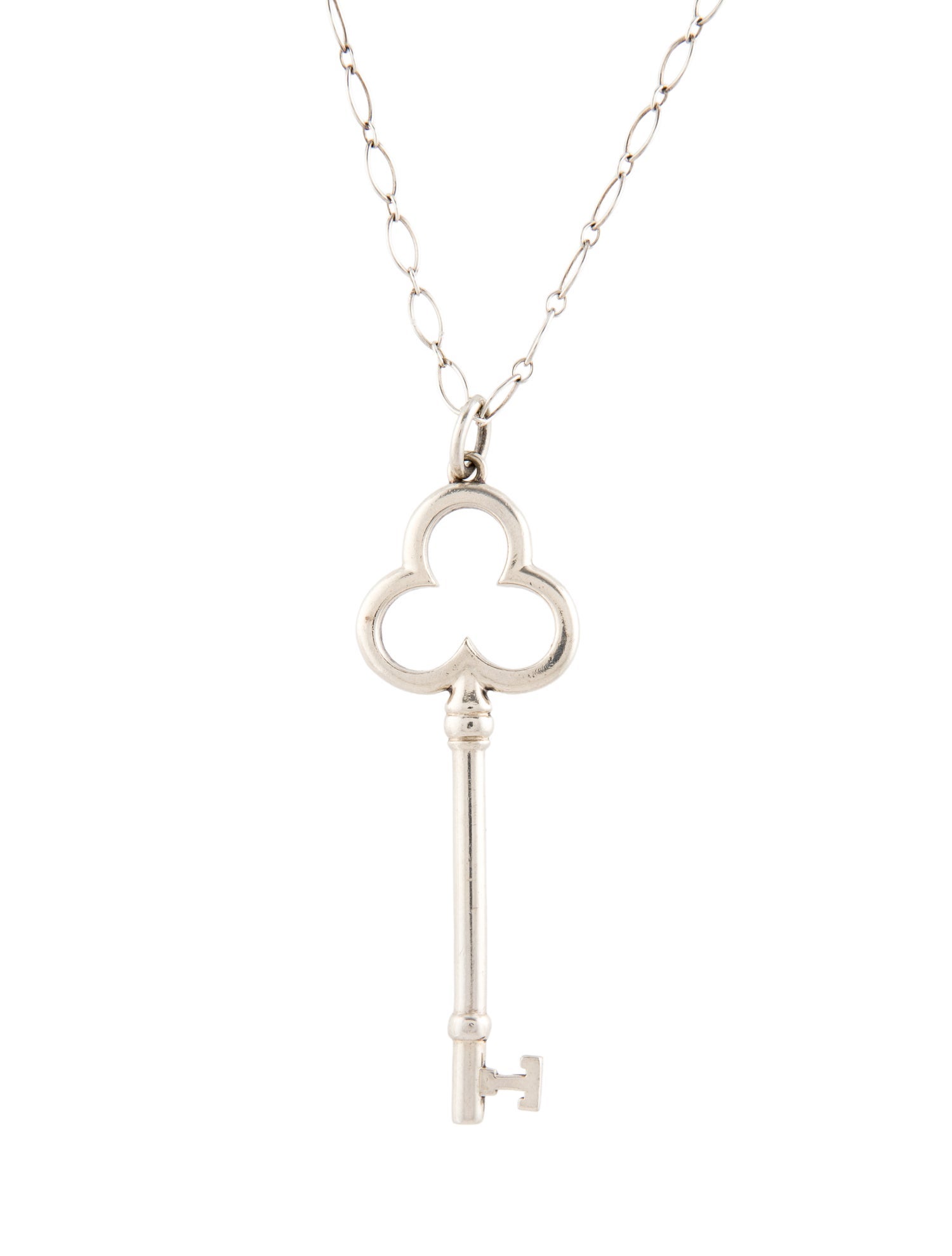 Tiffany & Co. Clover Key Pendant Necklace