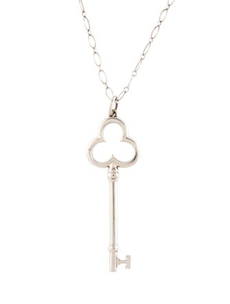 Tiffany & Co. Clover Key Pendant Necklace