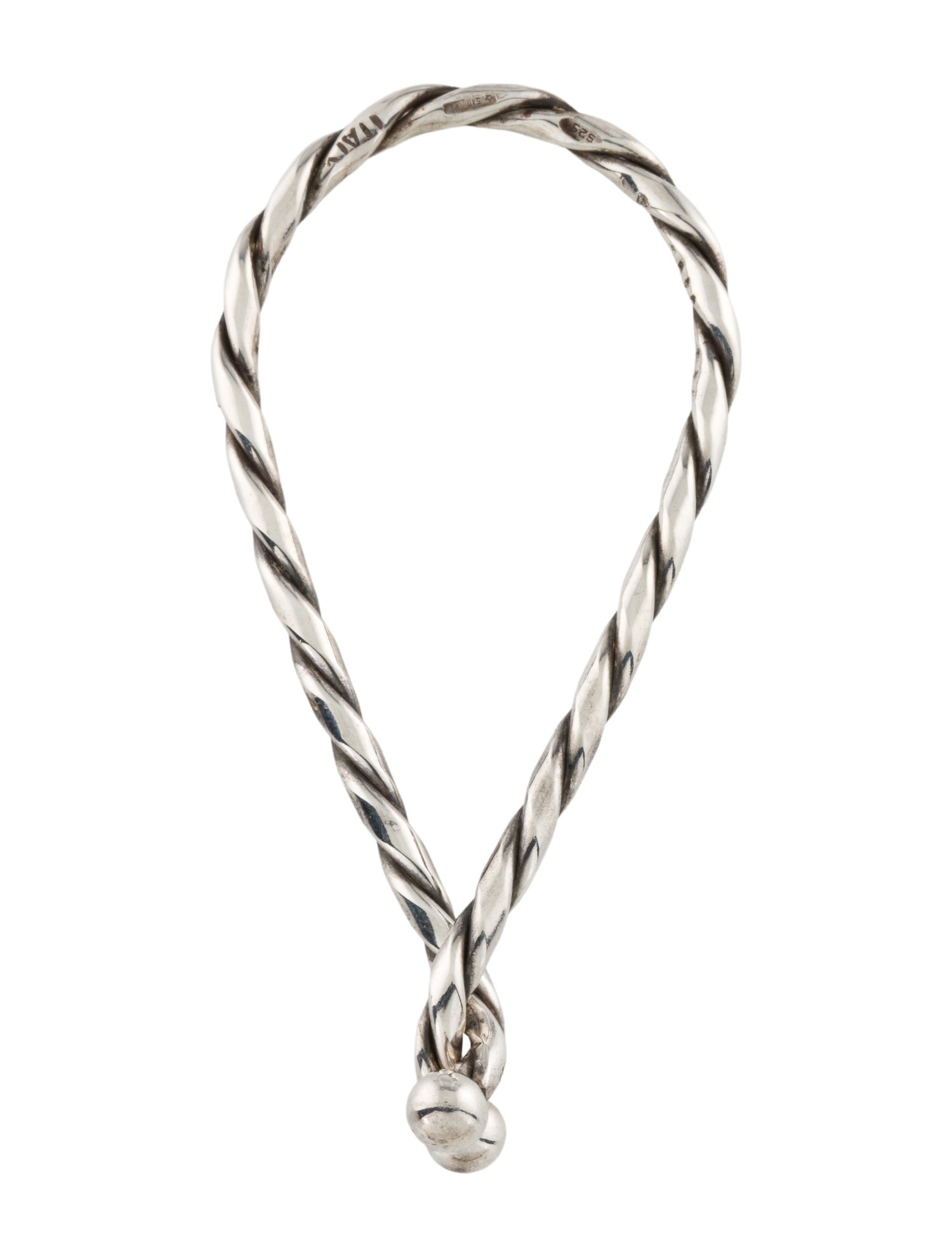 Tiffany & Co. Vintage Twist Loop Chain Key Ring