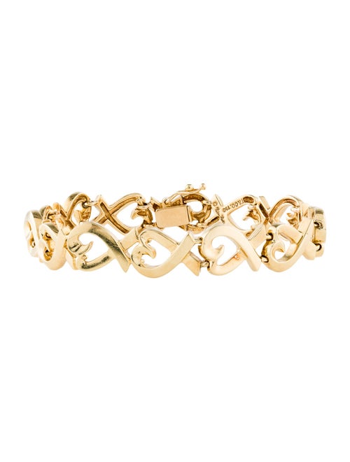 Tiffany & Co. 18K Loving Heart Link Bracelet
