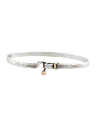 Tiffany & Co. Two-Tone Hook & Eye Bangle Bracelet