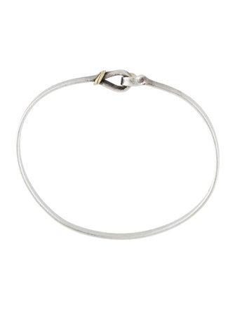 Tiffany & Co. Two-Tone Hook & Eye Bangle Bracelet