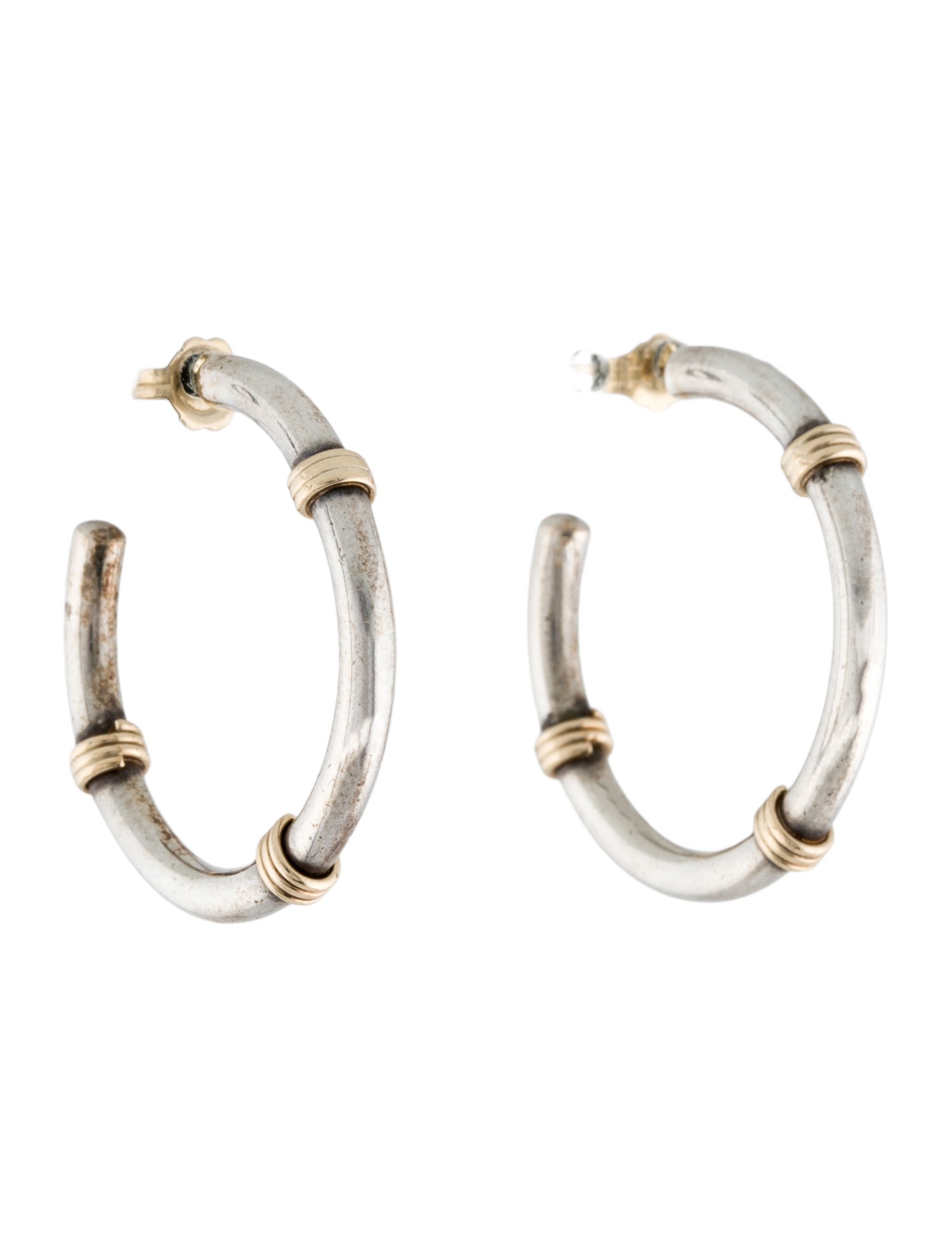 Tiffany & Co. Vintage Two-Tone Hoop Earrings