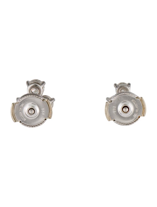 Tiffany & Co. Platinum Diamond Aria Stud Earrings