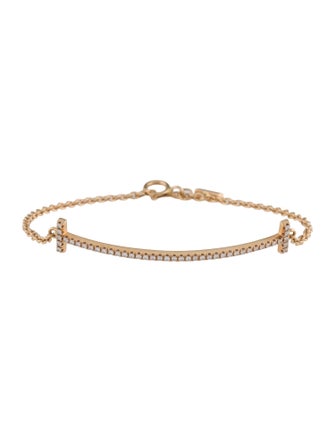 Tiffany & Co. 18K Diamond Smile Station Bracelet