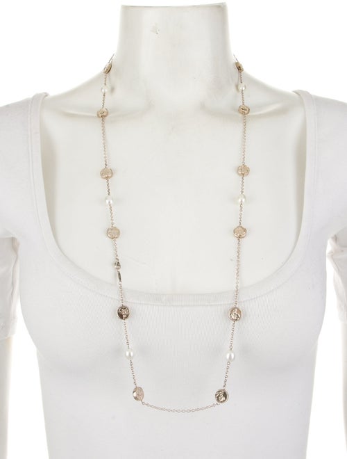 Tiffany & Co. Pearl Hibiscus Station Necklace