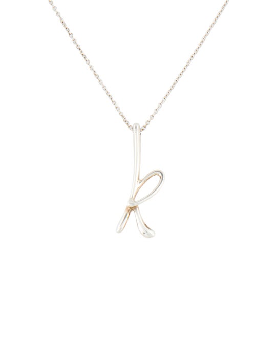Tiffany & Co. Alphabet Letter 'K' Pendant Necklace