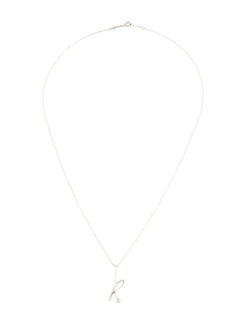 Tiffany & Co. Alphabet Letter 'K' Pendant Necklace
