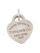 Tiffany & Co. Enamel Heart Tag Pendant Charm