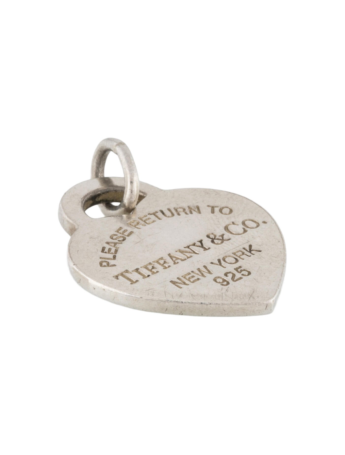 Tiffany & Co. Enamel Heart Tag Pendant Charm